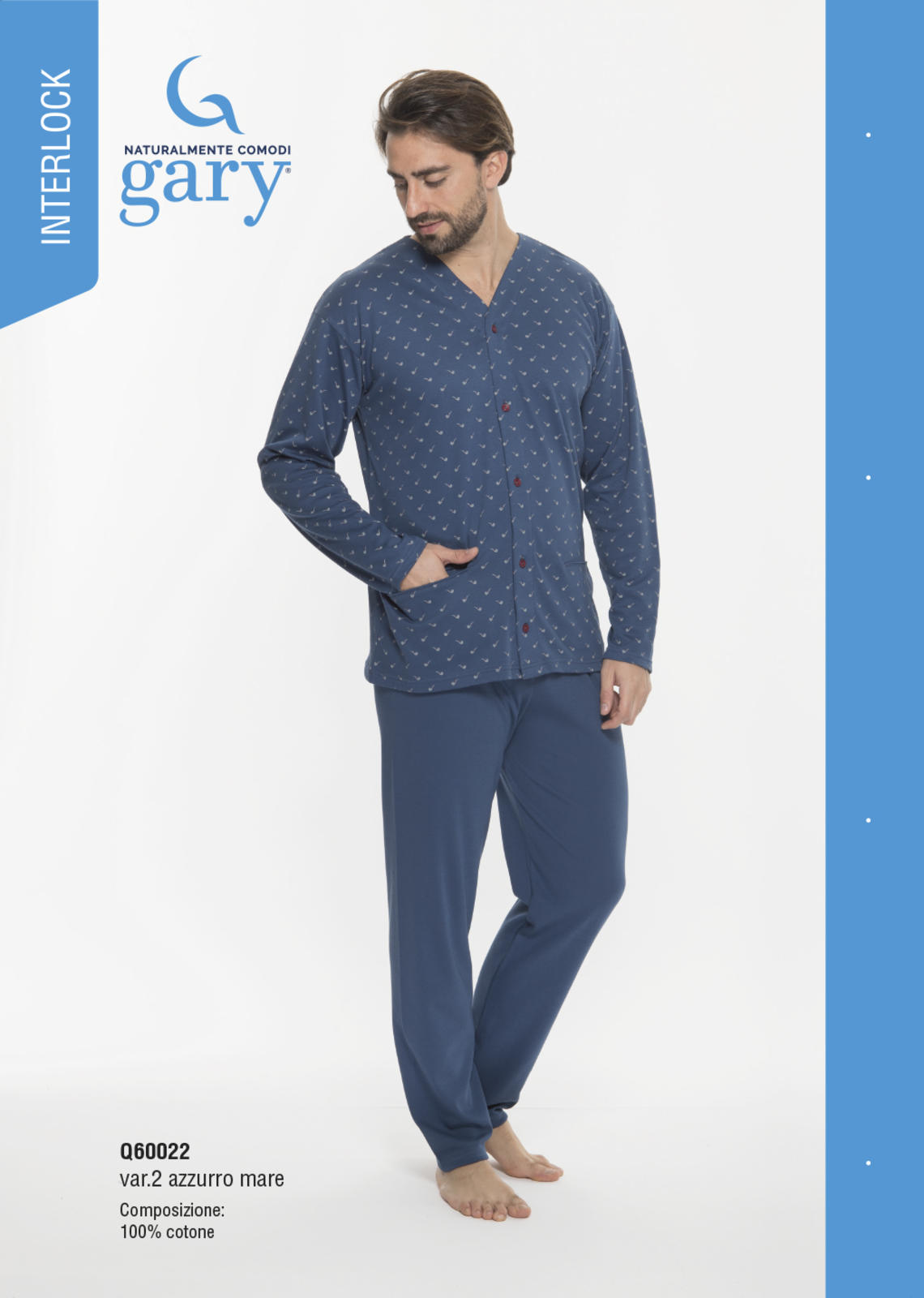 MEN'S PAJAMAS M/L Q60022 Tellini S.r.l. Wholesale Clothing